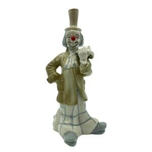 Vtg Porcelain Theatrical Clown Figurine Collectible w 3 Faces Price Products